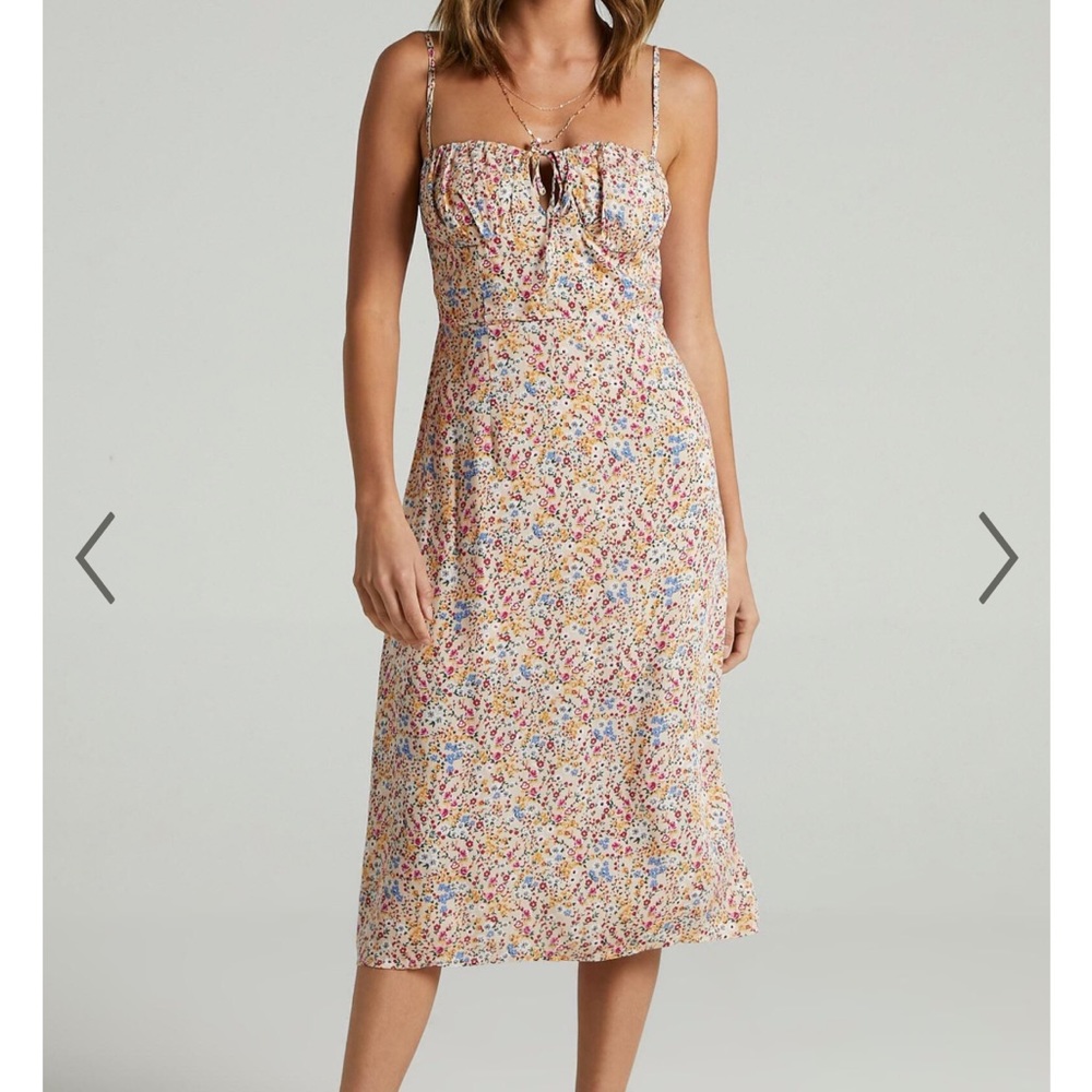 SHOWPO - SLOW RUSH DRESS IN MULTI FLORAL - Size US 2